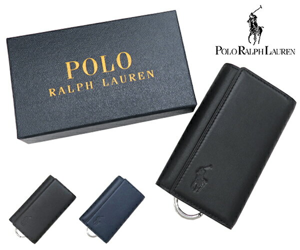 ラルフローレン キーケース（メンズ） ラルフローレン メンズ カーフレザーキーケース （P-750 CL) (Polo Ralph Lauren)【鍵 キーリング スマートキー メンズ ギフト】【あす楽】 ギフト プレゼント