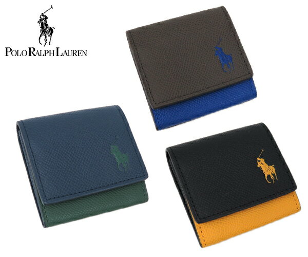 ラルフローレン 財布 メンズ NEWコントラストレザー コインケース NCP264 (Polo Ralph Lauren)【小銭入れ コインケース メンズ 通勤 男性 男子 彼氏 小物 誕生日 誕生日祝 父の日 入学祝 卒業祝 入社祝 就職祝 退職祝 ギフト】 プレゼント ギフト