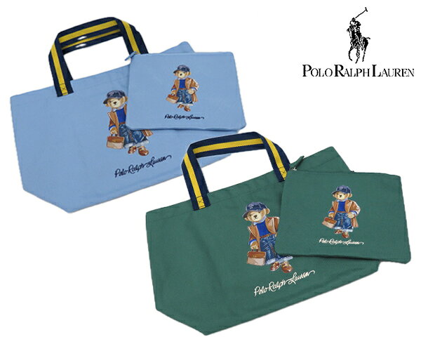ラルフローレン ポーチ付き 折りたたみエコバッグ ベア (Polo Ralph Lauren)【エコバッグ サブバッグ ワンマイルバッグ 通園 通学 塾 男女兼用 マルチバッグ ポロ・ラルフローレン 】★☆ プレゼント ギフト