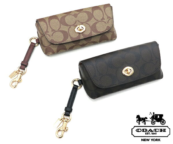 ☆コーチ(COACH)サングラスケース シグネチャー キャンバス 73639GDKHA 【サングラス ポーチ めがね ケース プチギフト メンズ レディース】★☆【あす楽】