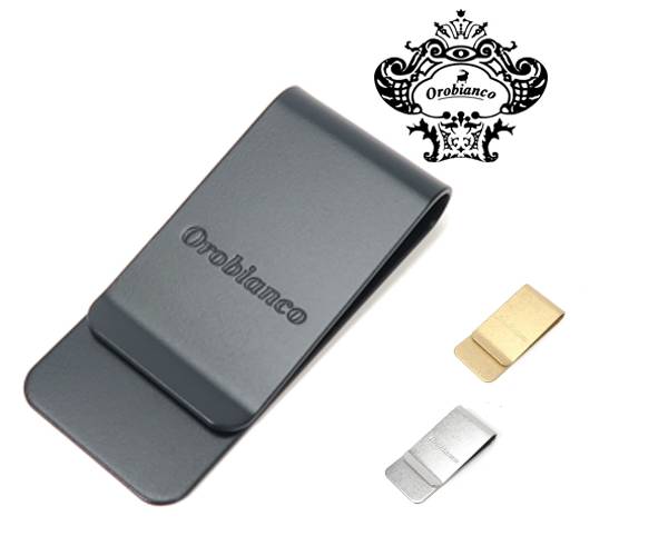 Orobianco オロビアンコ マネークリップ ORMC-001 | （メンズ コンパクト ブランド 薄型 財布 スリム 札ばさみ おしゃれ プレゼント ギフト）