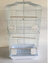 鳥かご2段式(白)【送料無料】【バードゲージ 鳥小屋 鳥カゴ バード ゲージ 小鳥 鳥】