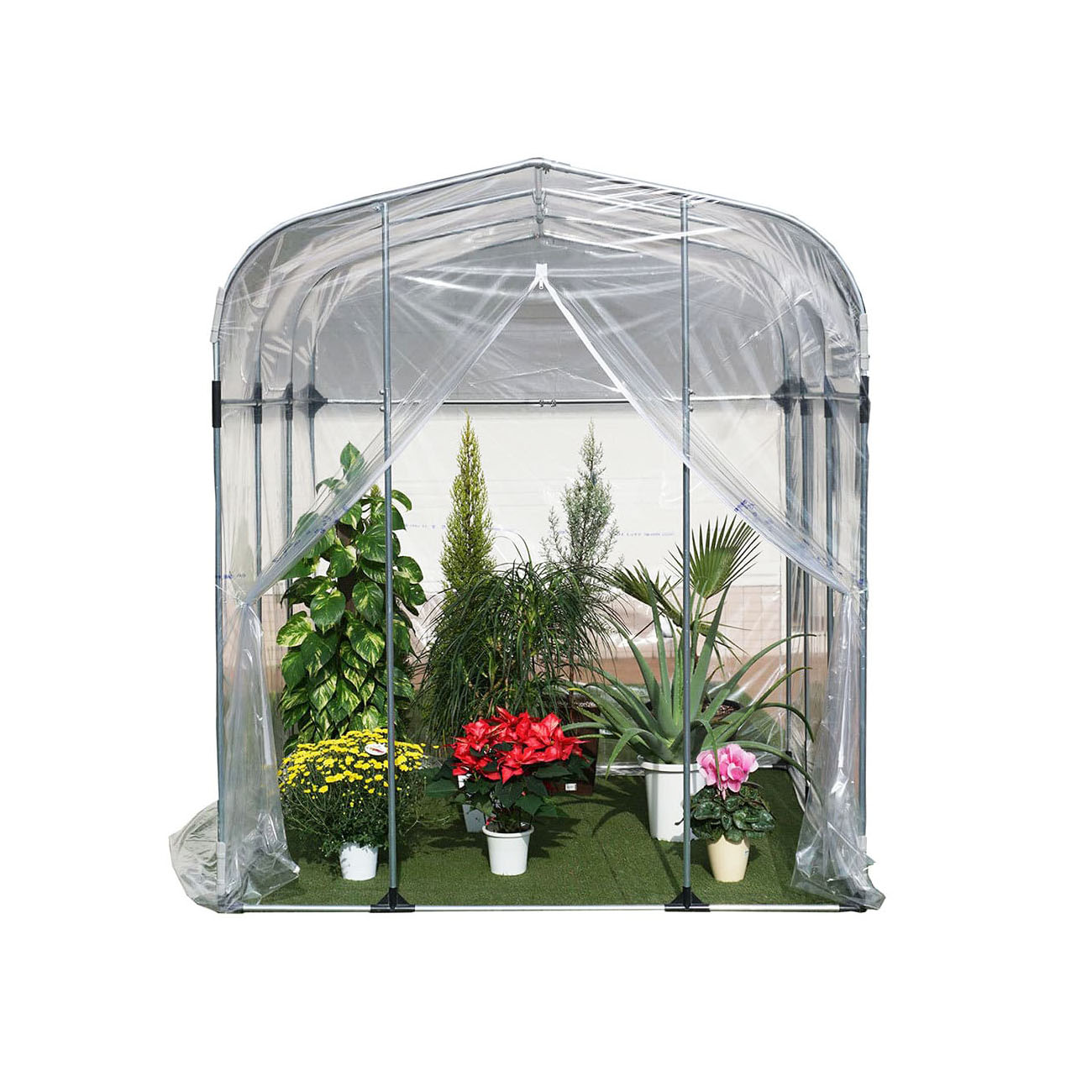 グリーンハウス G-10（1坪）（入口ファスナー式）【個人宅への配達になります。】農業用ビニール使用で、強度抜群！室外温室 【グリーンハウス　温室 ビニール 温室　ガーデニング ビニールハウス 南栄工業 特殊糸 農業用 南栄工業 】05P03Dec16