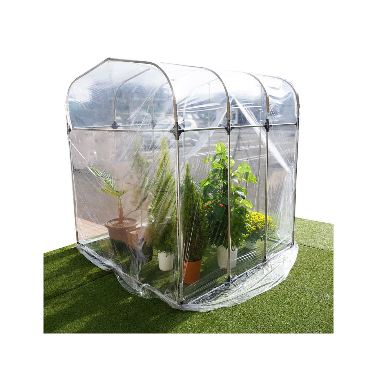 グリーンハウス G-10（1坪）（入口ファスナー式）【個人宅への配達になります。】農業用ビニール使用で、強度抜群！室外温室 【グリーンハウス　温室 ビニール 温室　ガーデニング ビニールハウス 南栄工業 特殊糸 農業用 南栄工業 】05P03Dec16