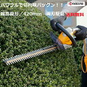 京セラ　RYOBI（リョービ）ヘッジトリマ HT-4243生垣の剪定など、あらゆる作業シーンに！超高級刃／420mm 両刃駆動 生垣バリカン 剪定用バリカン 植木 植込み 延長コード10m付き 666710A