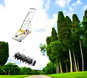 京セラ 電気芝刈機 LM-2310＋根切り刃（230mm用）の2点セット【ホームセンターエースのオリジナルセットです。】【リョービ RYOBI 電動芝刈り機 芝刈機 芝刈り リール式 芝刈り機 モアー】【送料無料！】05P03Dec16