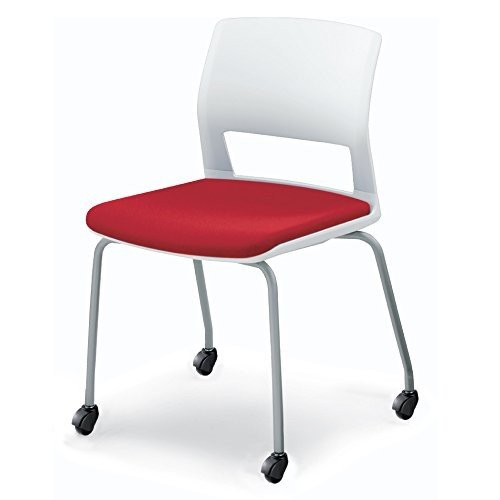 【組立無料】 コクヨ オフィスチェア 会議イス 160シリーズ CK-160CG1A8-V 背樹脂タイプ 4本脚 キャスター付 布/カーマイン