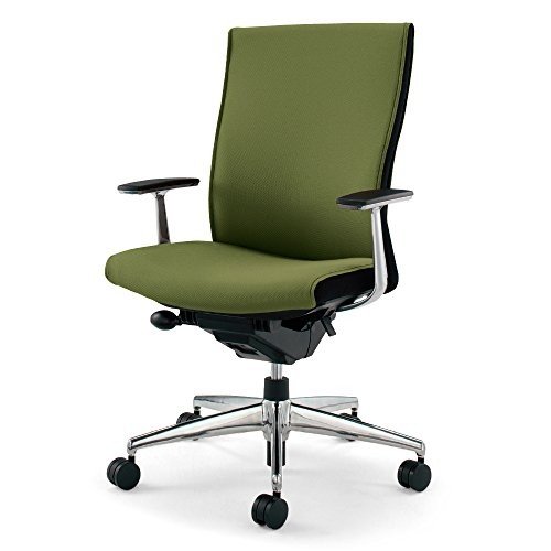【組立無料】 コクヨ オフィスチェア プント CR-GA2443F6GMQ5-W ハイバック アルミ肘 (布)スタンダード/オリーブグリーン カーペット用