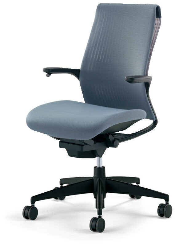コクヨ品番CR-G2201F6GGT1-VNオフィスチェアM4固定肘樹脂脚ホワイトシェルW680xD580xH920