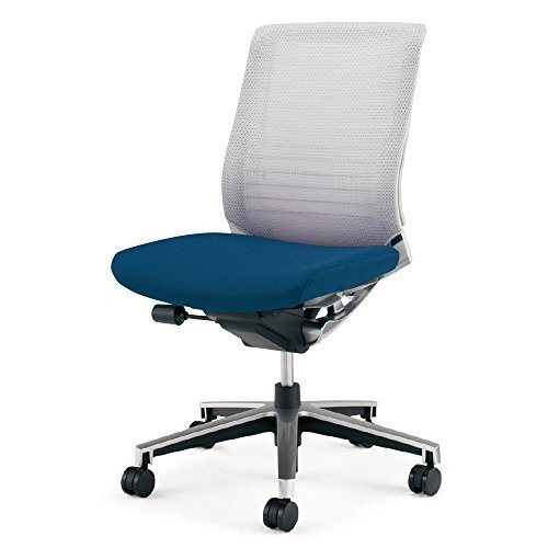 【組立無料】 コクヨ オフィスチェア インスパイン CR-GA2500E1GMT5-W ローバック ホワイトフレーム 背ホワイト/座インディゴブルー カーペット用