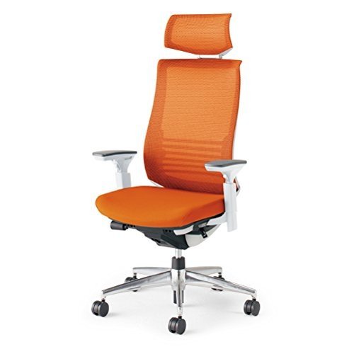 【組立無料】 コクヨ ベゼル イス オフィスチェア タンジェリン ヘッドレスト付 デスクチェア 事務椅子 ハイエンドモデル CR-A2835E1GMY4-V