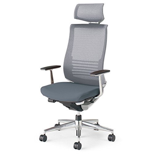 【組立無料】 コクヨ ベゼル イス オフィスチェア ソフトグレー ヘッドレスト付 デスクチェア 事務椅子 ハイエンドモデル CR-A2865E1GME3-W