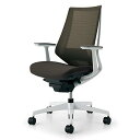  コクヨ デュオラ イス オフィスチェア ダークグレージュ メッシュタイプ デスクチェア 事務椅子 シンプルデザイン多機能チェア CR-GW3021E1KZM6-W カーペット用キャスター