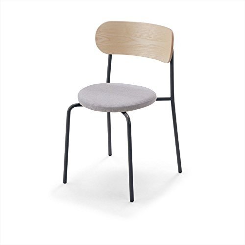 【組立無料】 コクヨ ミーティングチェア DAYS OFFICE hang like XY-CHL3E6AW70K9C2N 背中 ブラックフレーム 背ヌード座クロスタイプ/スカイグレー