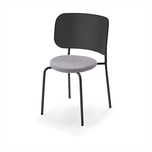 【組立無料】 コクヨ ミーティングチェア DAYS OFFICE hang like XY-CHL4E6AW2BK9C2N 背大 ブラックフレーム 背ヌード座クロスタイプ/スカイグレー