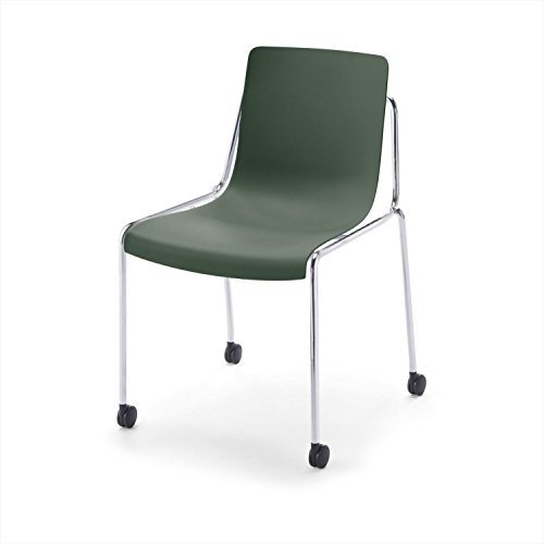 【組立無料】 コクヨ ミーティングチェア DAYS OFFICE offset frame XY-COF1M2E-VNN 4本脚 キャスター付/ディープフォレスト