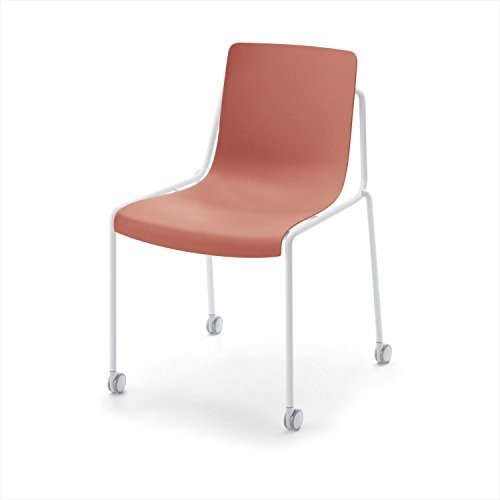 【組立無料】 コクヨ ミーティングチェア DAYS OFFICE offset frame XY-COF1SAA0F-VNN 4本脚 キャスター付/テラコッタ