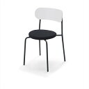 【組立無料】 コクヨ ミーティングチェア DAYS OFFICE hang like XY-CHL3E6AW2WK9B6N 背中 ブラックフレーム 背ヌード座クロスタイプ/ブラック(3)