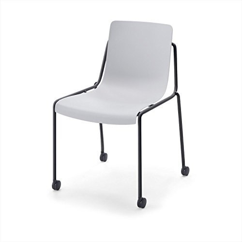 【組立無料】 コクヨ ミーティングチェア DAYS OFFICE offset frame XY-COF1E6AE2-VNN 4本脚 キャスター付/ライトグレー