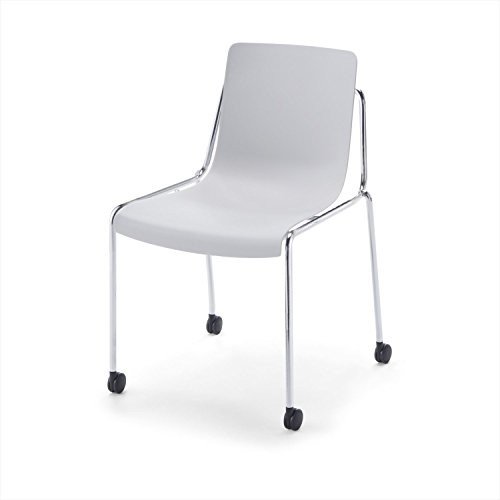 【組立無料】 コクヨ ミーティングチェア DAYS OFFICE offset frame XY-COF1ME2-VNN 4本脚 キャスター付/ライトグレー