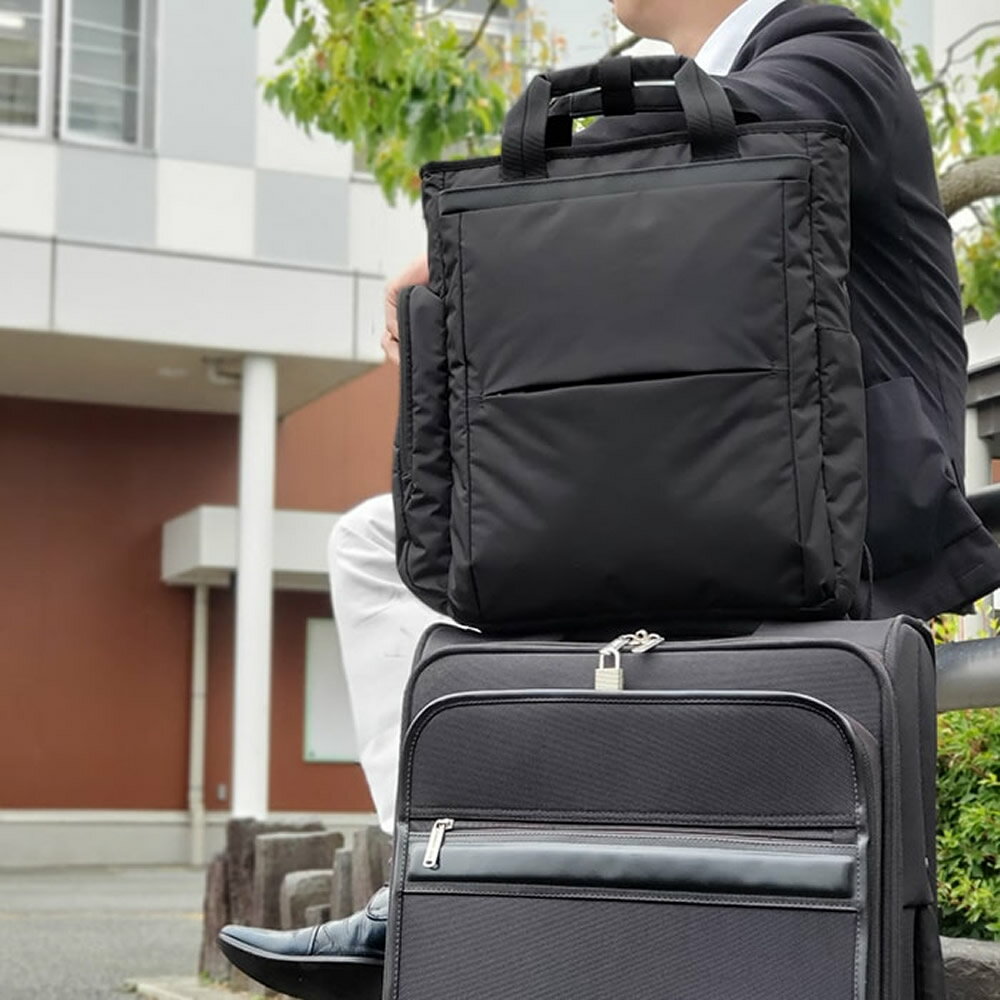 ビジネスバッグ ビジネスリュック リュック メンズ B4ファイル タブレット対応 キャリーオン 通勤 出張 黒 KBN42569 グラフィット GRAFIT 3