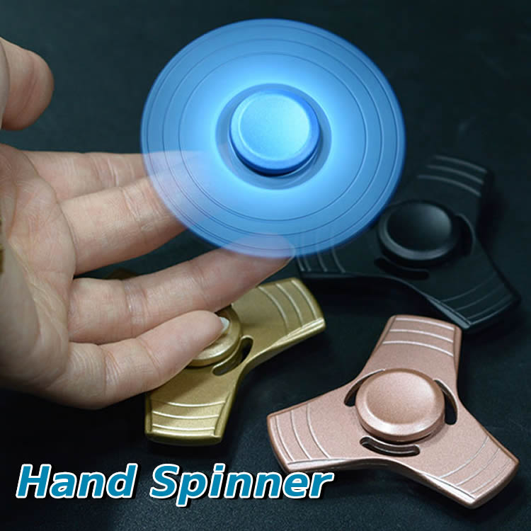 ハンドスピナー Hand spinner 指スピナー ストレス解消グッズ 金属スピン ポケットゲーム ...