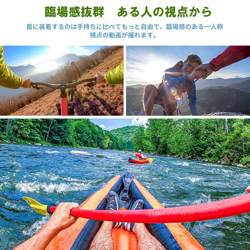 GoPro Hero11 Hero10 Hero9 ���������꡼ ��ݤ��ޥ���� ��ݤ� ���å��� �ޥ���ȼ�������ǥ����� �����ľ���Ʋ�ǽ ���Ͳ��ͻ��Ʋ�ǽ ��ɻ� Insta360 One R One X2 DJI Action 2 Osmo Pocket 2 ��������VLOG ��������󥫥���б� POV����ɬ