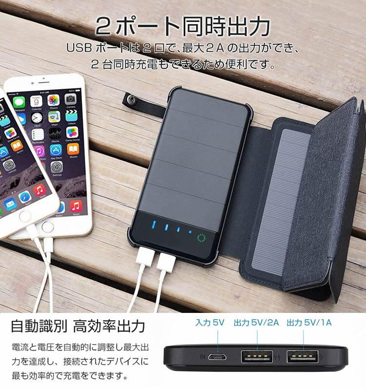 �����顼��Х���Хåƥ꡼ �����顼���Ŵ� �ޤꤿ���߼� 6��ѥͥ� 10000mAh ������ LED�饤���դ� ʬΥ��ǽ ���ӽ��Ŵ� ������������ �Ѿ׷� �Ͽ�/�ҳ�/ι��/��ĥ/�����ȥɥ���ư�ʤ�