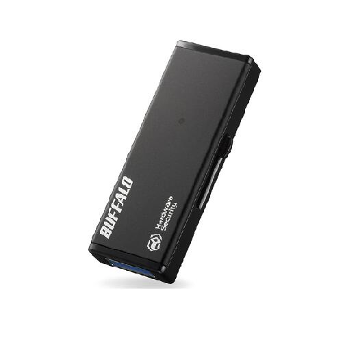 BUFFALO　USBメモリ-　ハードウェア暗号化　強制暗号化　32GB　RUF3-HSL32G