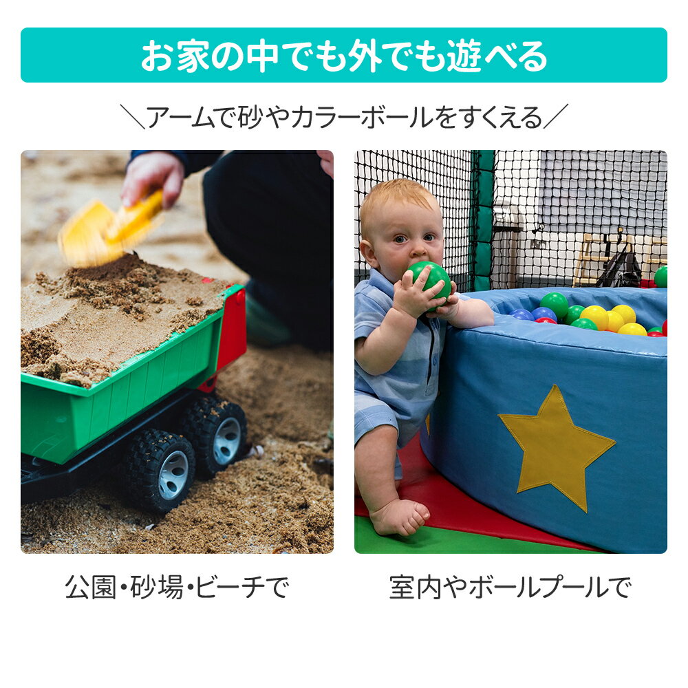 ショベルカー 乗用玩具 子供用 ヘルメット付き アーム可動 掘削車 建設車両 ごっこ遊び 足けり 砂遊び 外遊び 3歳以上 プレゼント 男の子 女の子 室内・屋外OK 誕生日 クリスマス ギフト 3
