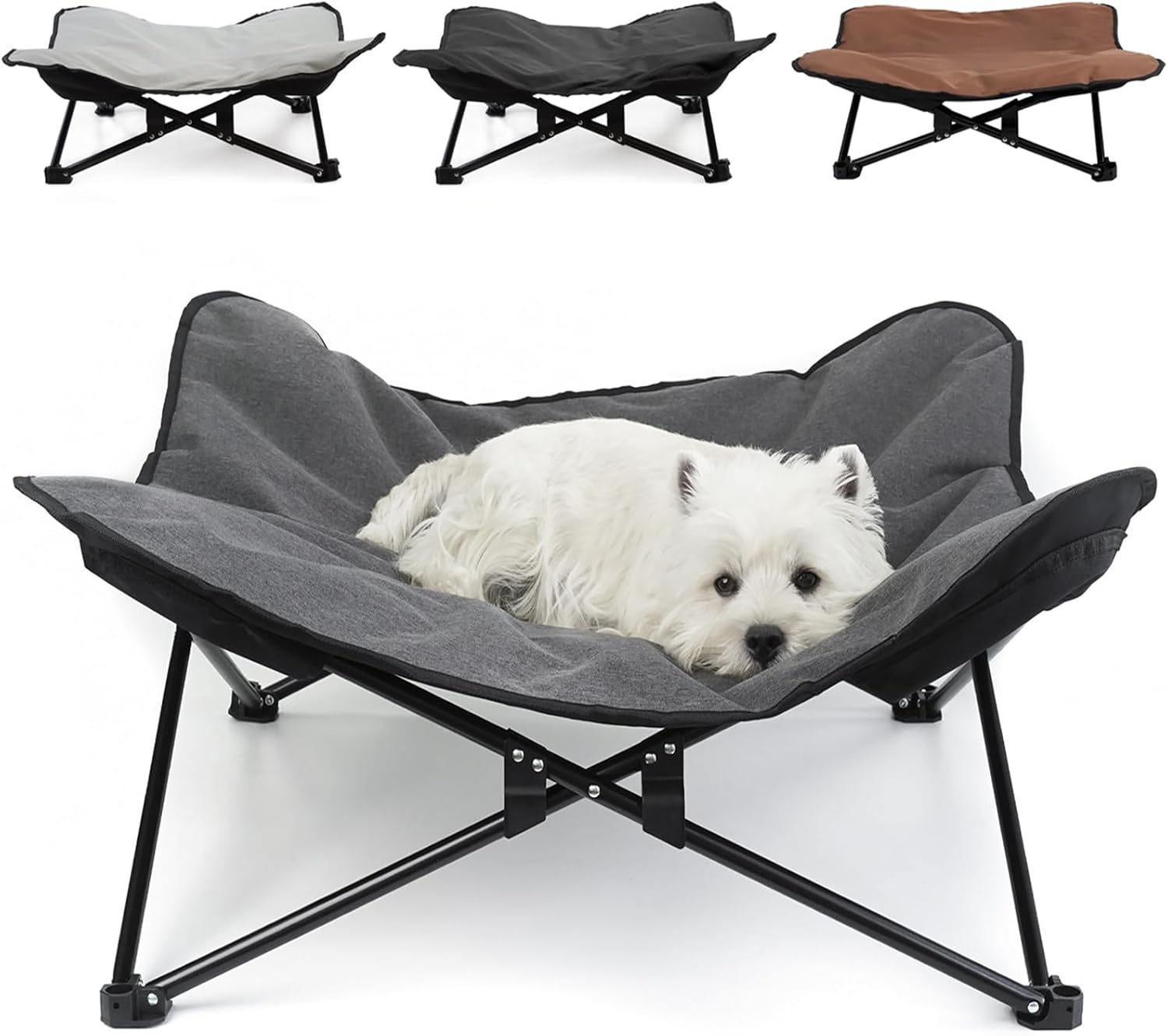 ドッグコット 犬用ベッド アウトドア 折りたたみ 洗える クッション付き 地面から離れ キャンプ 中型犬 軽量 通気性 ペット用品 小型犬 犬用キャンプベッド