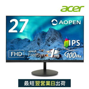 acer ȥ AOPEN ɥ˥ 27 IPS եHD 100Hz 1ms ԡإåɥۥü HDMI AMD FreeSync 27SB2Ebmix