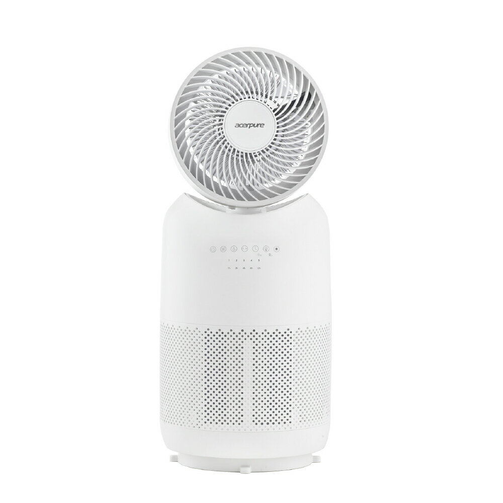 空気清浄機 ヒーター サーキュレーター ナイトライト Acerpure Cool AH333-10W 直径23cm コンパクト 10畳 360度吸引 風量調節5段階 3 in 1 暖房 扇風機 空調管理 acer エイサー ピュア 花粉 PM1.0 カビ ダニ ホコリ ウイルス ヒートショック対策 予防 ヒーター 脱衣所