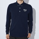 FILA GOLF メンズ 長袖ポロシャツ 784515Y-NV(4)