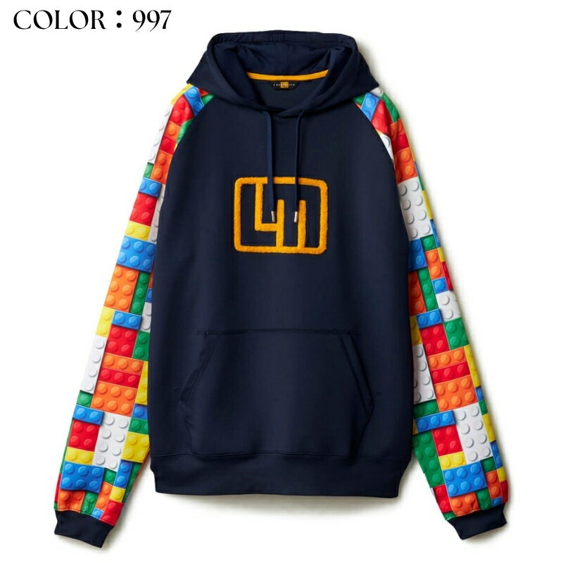 メンズ 袖切替 ダンボールニットフーディ LOUDMOUTH ラウドマウス GOLF ゴルフ 775400