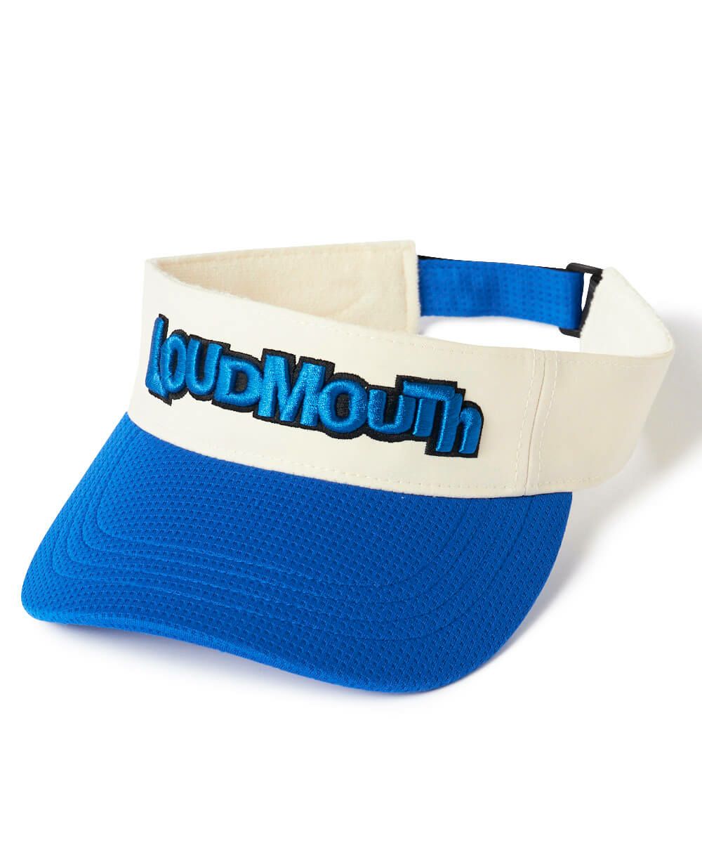 ラウドマウス　ユニセックス　軽量配色バイザー　ロイヤルブルー　コンパクト収納可能