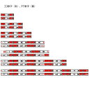 ハイビスカス 66ロッド（単品） 30cm 両面10cm間隔赤白 表縦・裏横数字　測量 土木 建築