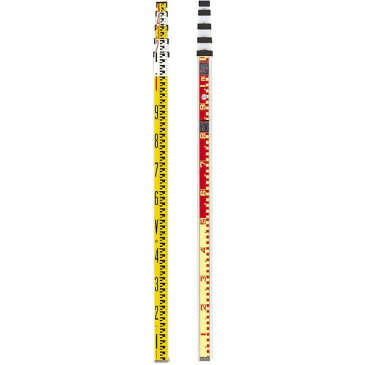 大平産業 アルミスタッフミニ 5m5段 M-55FZ 重さ1.9kg 【横断測量/土木/水準測量/高低差/地籍調査/建築/標尺/箱尺】