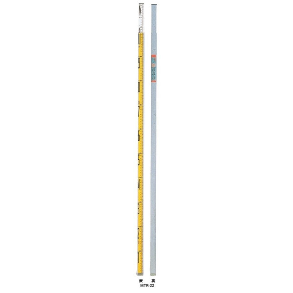 Rakuten - MYZOX マイゾックス バカボー君 2m2段 MTR-22 全縮寸法1120mm 重量0.5kg 【測量 土木 建築 アルミスタッフ 箱尺 標尺】