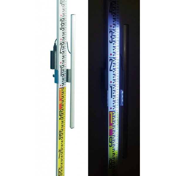 乐天商城 - MYZOX マイゾックス スタッフ横付照明器具 Le Light 【アルミスタッフ 箱尺 標尺 スタッフ用ライト】