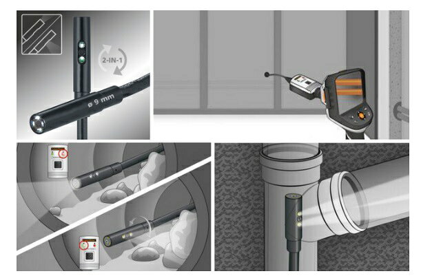 現場監督のUMAREX ウマレックス ビデオフレックスG4デュオ用 カメラケーブル 工業用内視鏡 排水管 ダクト内の保守点検 [日本正規品]｜アングル2