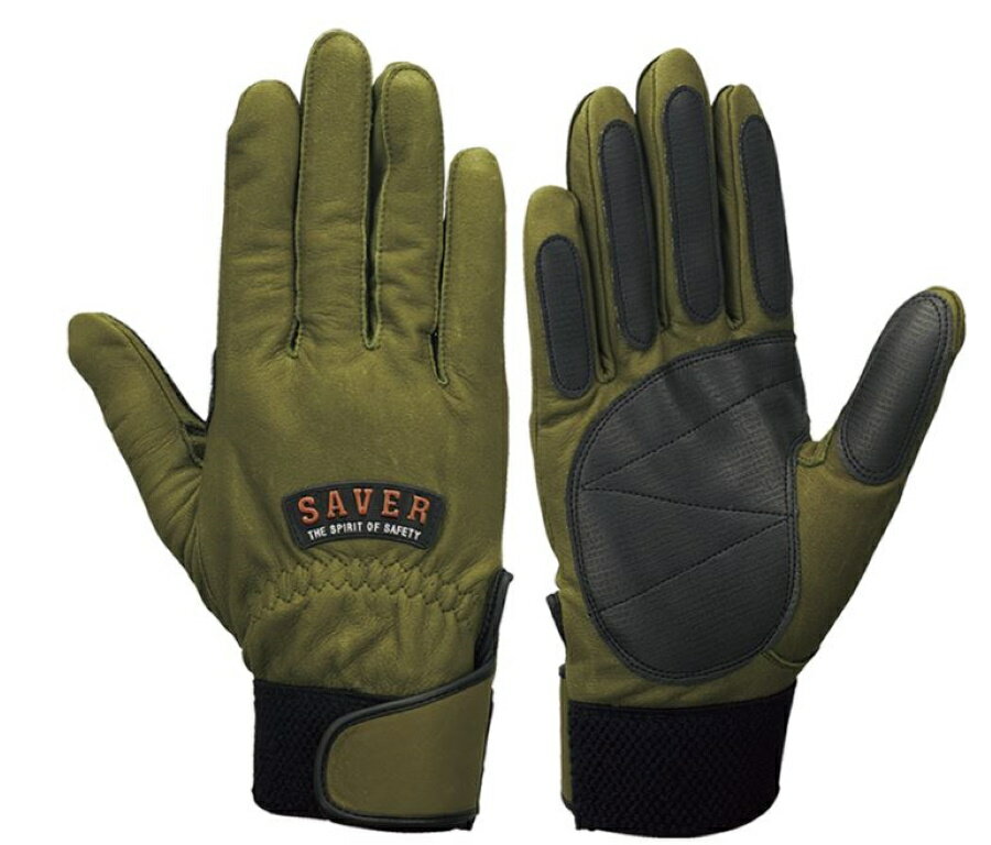 シモン 消防用手袋 セイバー No.20濃緑 (L) 4131117 建設 工事 作業用 工場