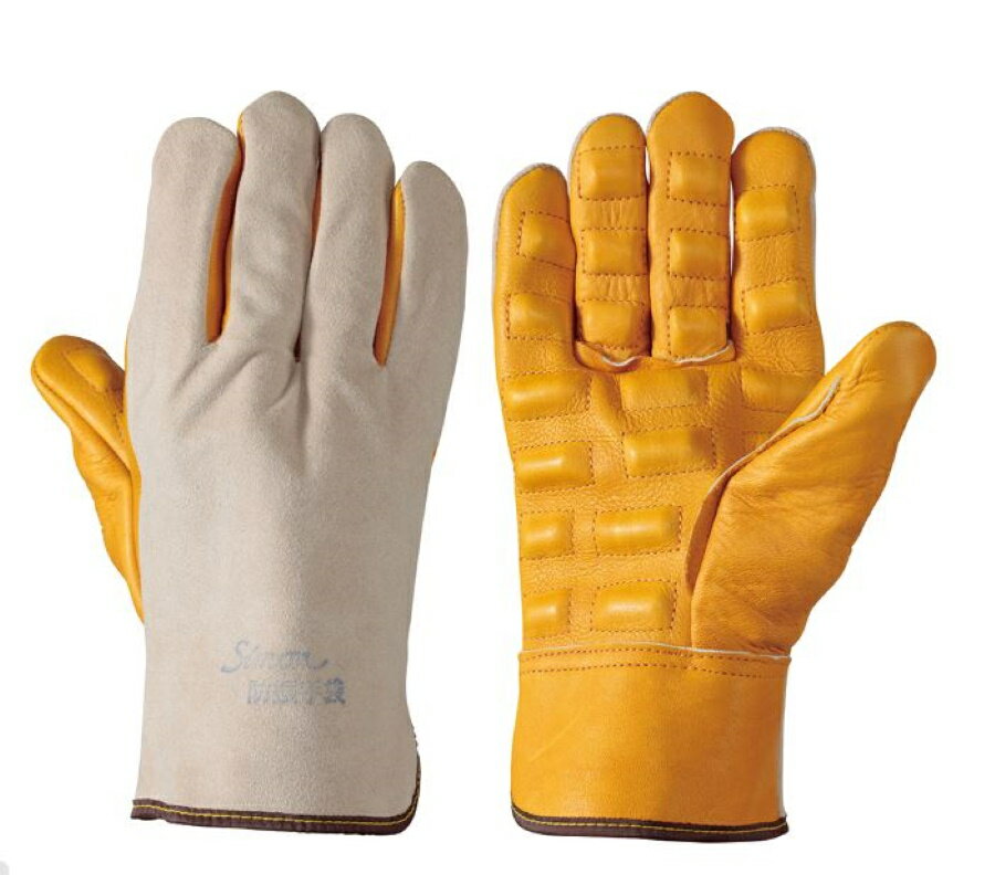 シモン 防振手袋 ショックレス・ベージュ 4130140 フリーサイズ 建設 工事 作業用 工場