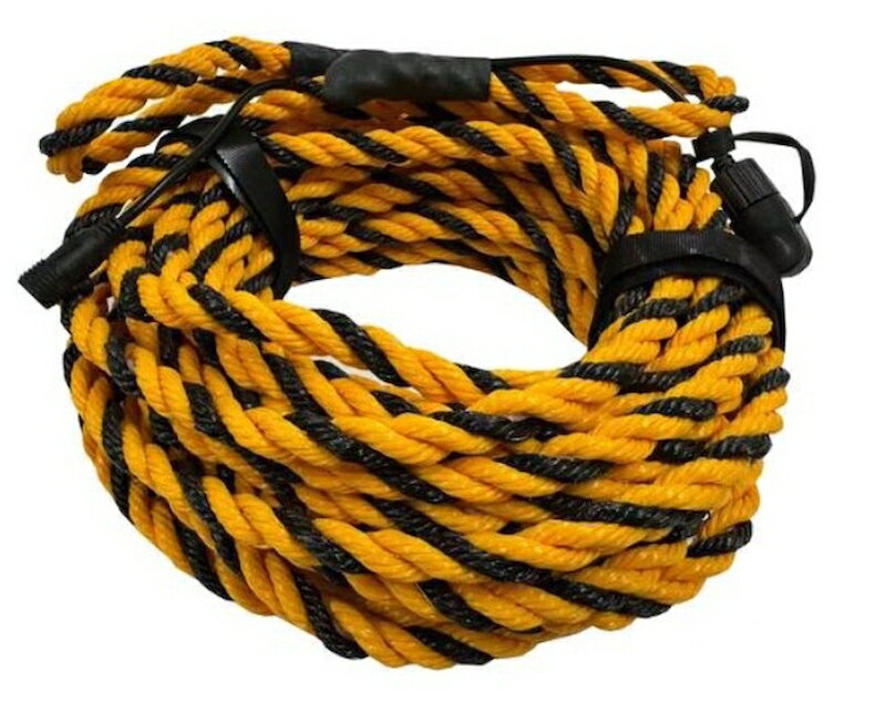 光るトラロープ ピカくん20mタイプ (単体)TRP-20-R 赤8つの発光パターン 工事現場 防犯対策