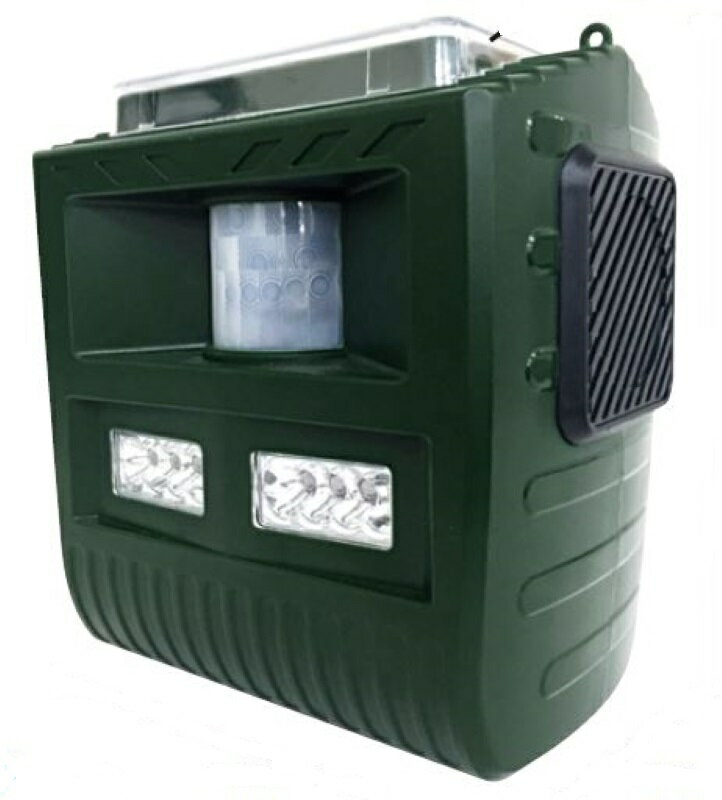 富士倉 防獣機 通せんぼくん FJK-192 防獣 駆除 ライト 猫よけ 超音波 害獣撃退 最大音量95dB!