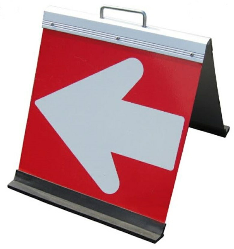 折りたたみ式方向指示板 HG−300R Meito メイト 反射 500×450 保安用品 矢印 代引不可