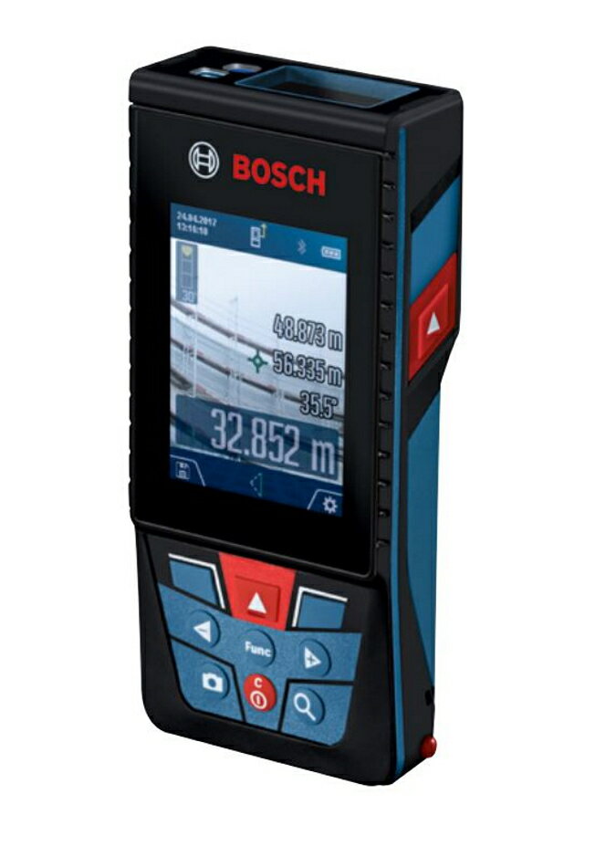 BOSCH ボッシュ カメラ機能搭載レーザー距離計 GLM120C Professional 保護スクリーン付きの2.8インチカラーディスプレイ