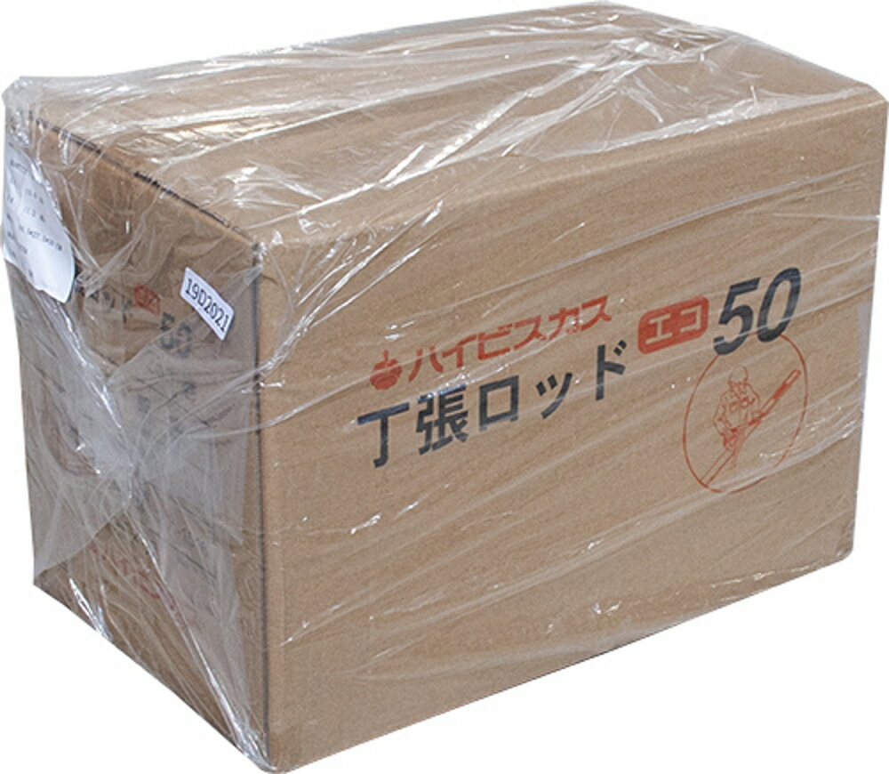 大箱1箱まとめ買い 5巻入り×6箱 ハイビスカス 丁張ロッドエコ50 赤白30cm間隔 50mm幅 HTRE50-30 丁張用テープ 粘着 コンクリート面 荒材