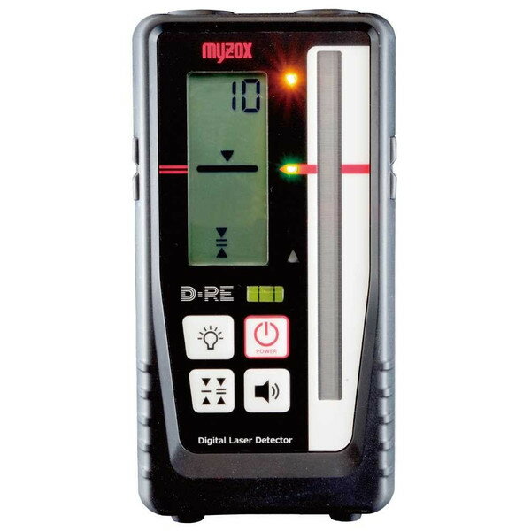 MYZOX マイゾックス D-RE2/D-RC レーザーレベル用デジタル受光器クランプセット [回転レーザー ローティングレーザー ミリ表示 測量]