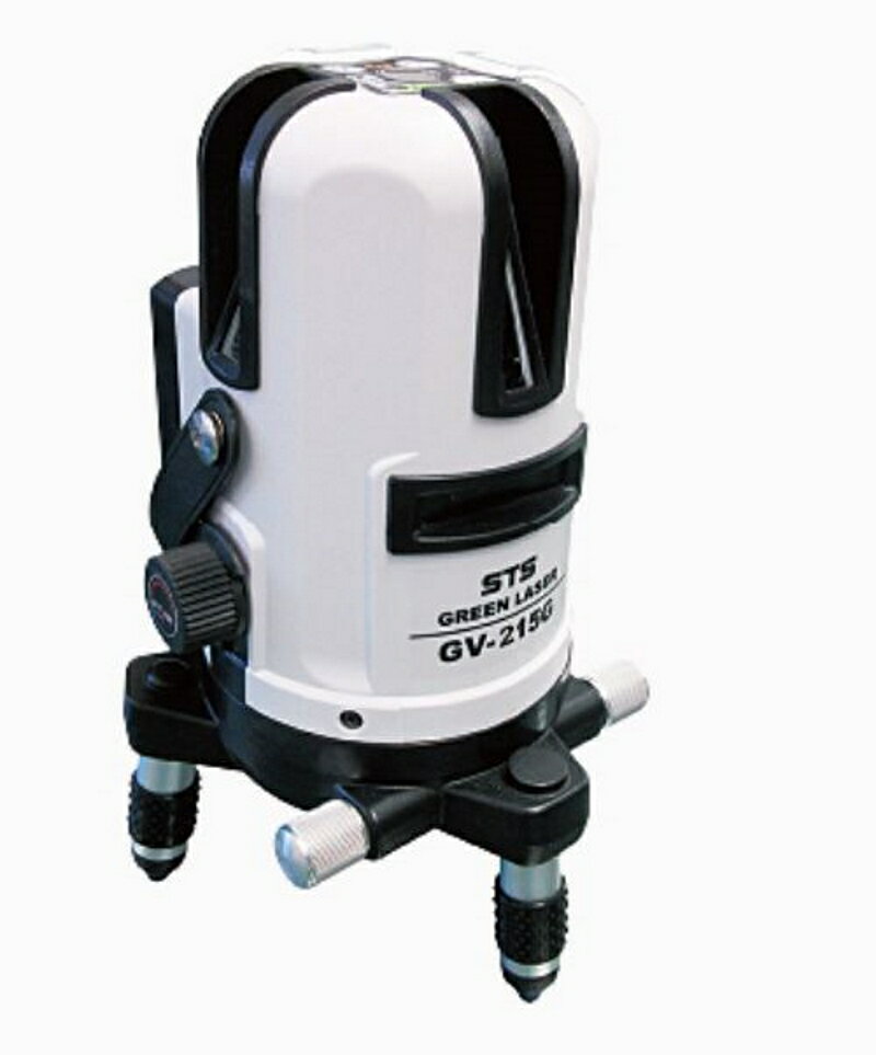 Rakuten - 測量機器 墨出し器 STS グリーンレーザー GV-215G 水平 垂直 大矩 地墨 全周微動ネジ 気泡管付 1年間の盗難・火災保険付